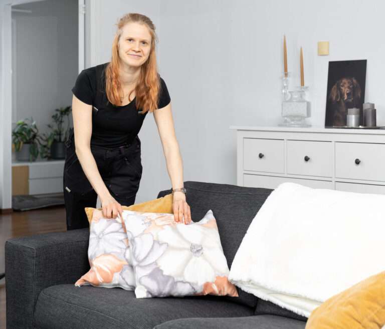 Olohuoneen viimeistely